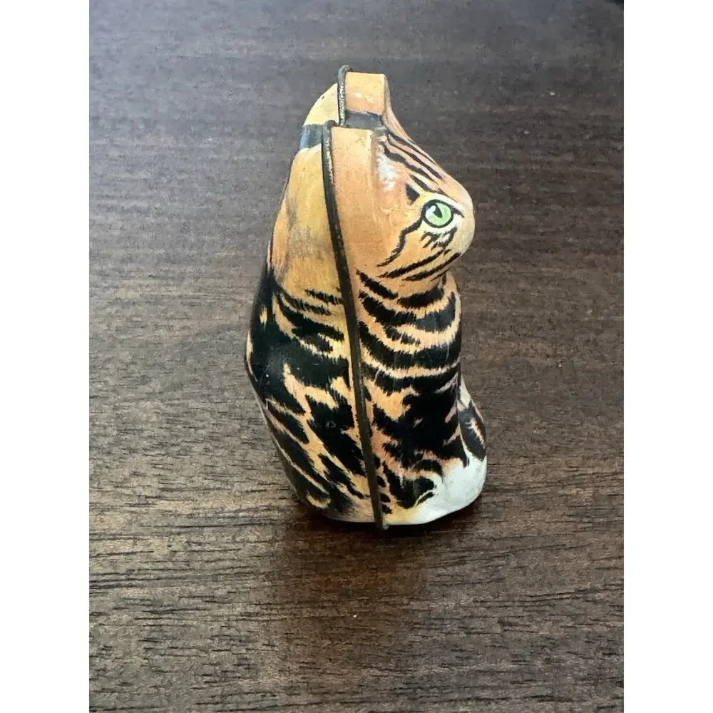 Vintage Hunkydory Design Dana Kubick Cat Tin Trinket Box Tinware Cat Lady 1986